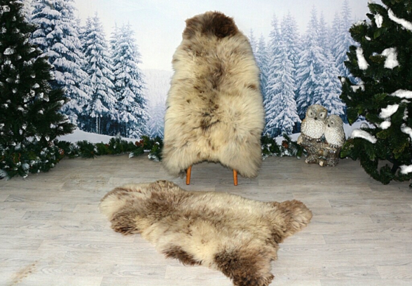 Twinset Lammfell Beige Coloure 2er Set Öko XXL